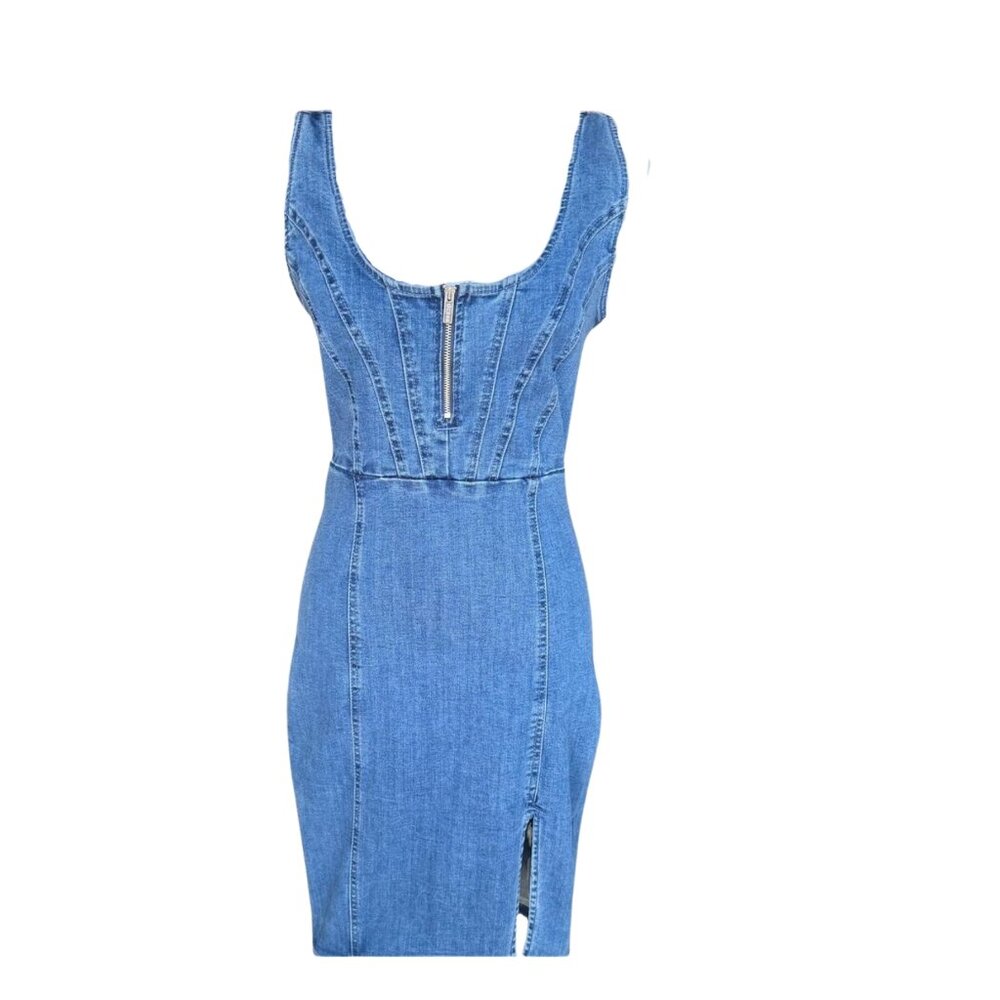 Guess Blue Denim Mini Dress